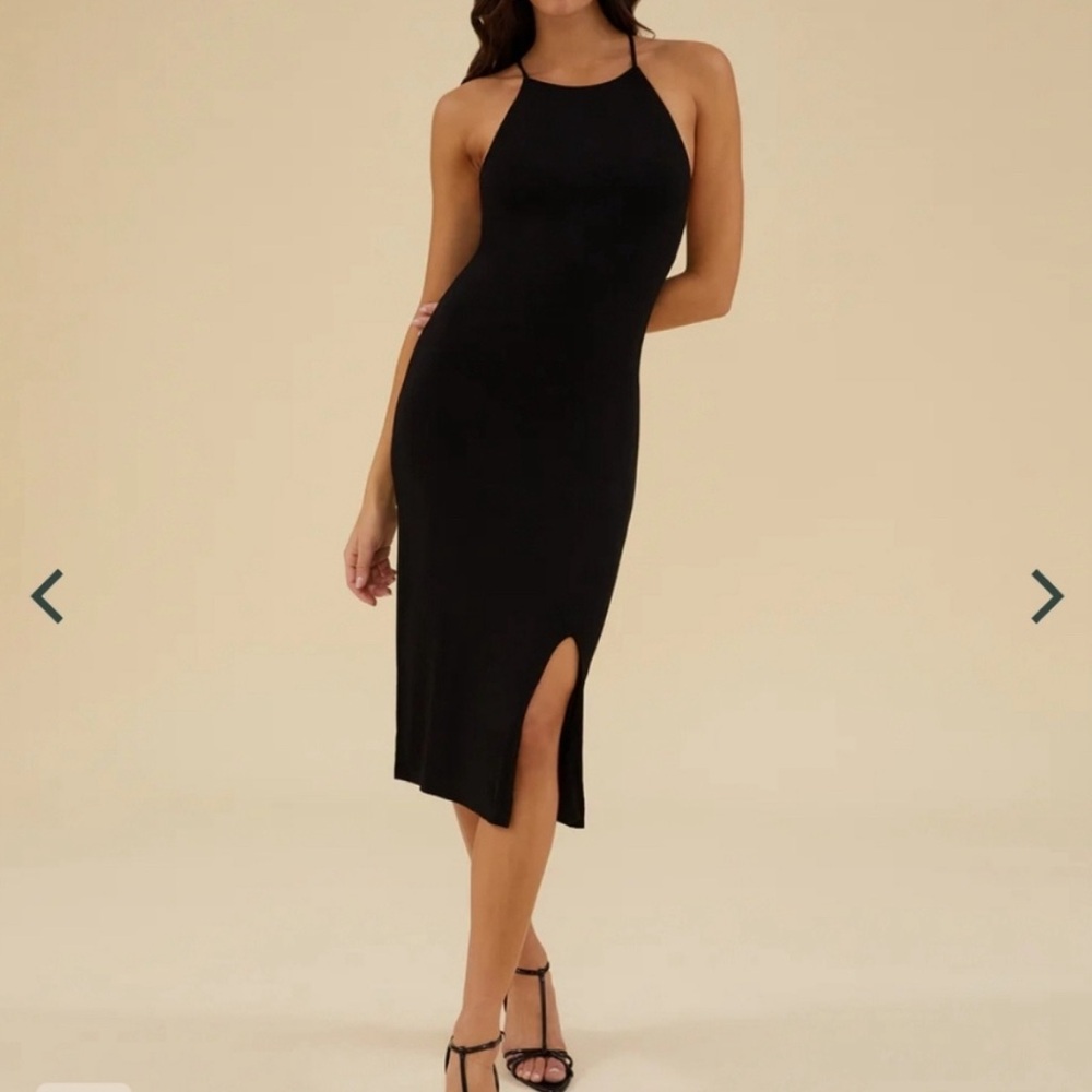 Rachel Parcell Slit Front Midi Dress